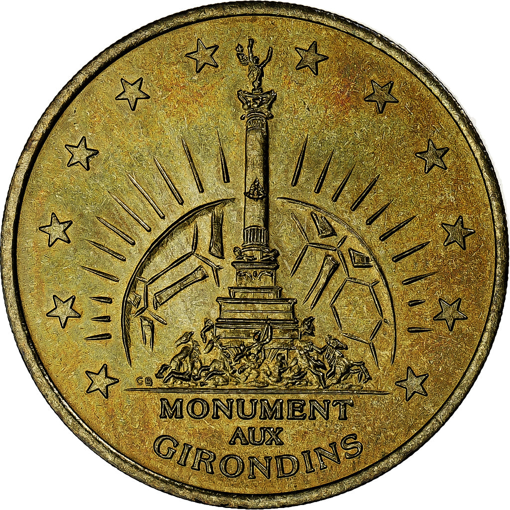 France, 1 Euro, Euro des Villes, 1998, BORDEAUX, MS(63), Bi-Metallic