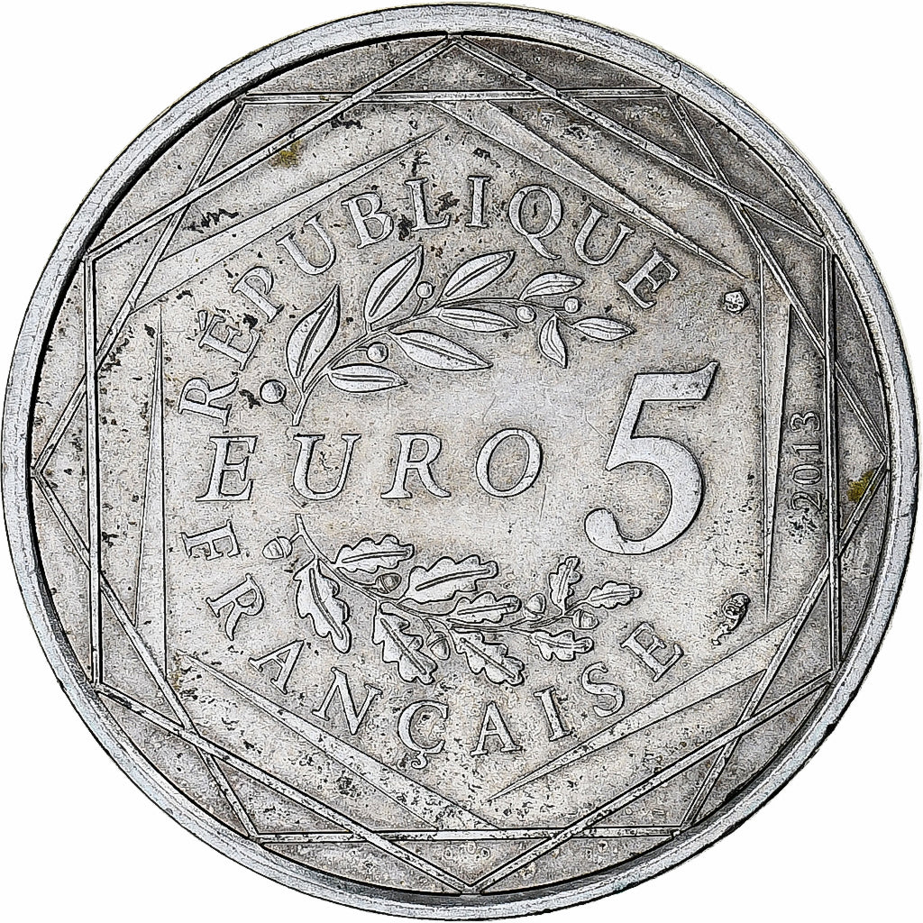 Frankreich, 5 Euro, 2013, Monnaie de Paris, Fraternité, VZ+, Silber