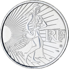 France, 10 Euro, 2009, Monnaie de Paris, Semeuse, MS(65-70), Silver