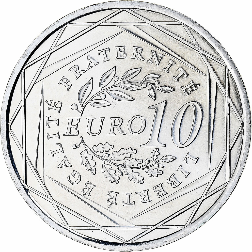 France, 10 Euro, 2009, Monnaie de Paris, Semeuse, MS(65-70), Silver