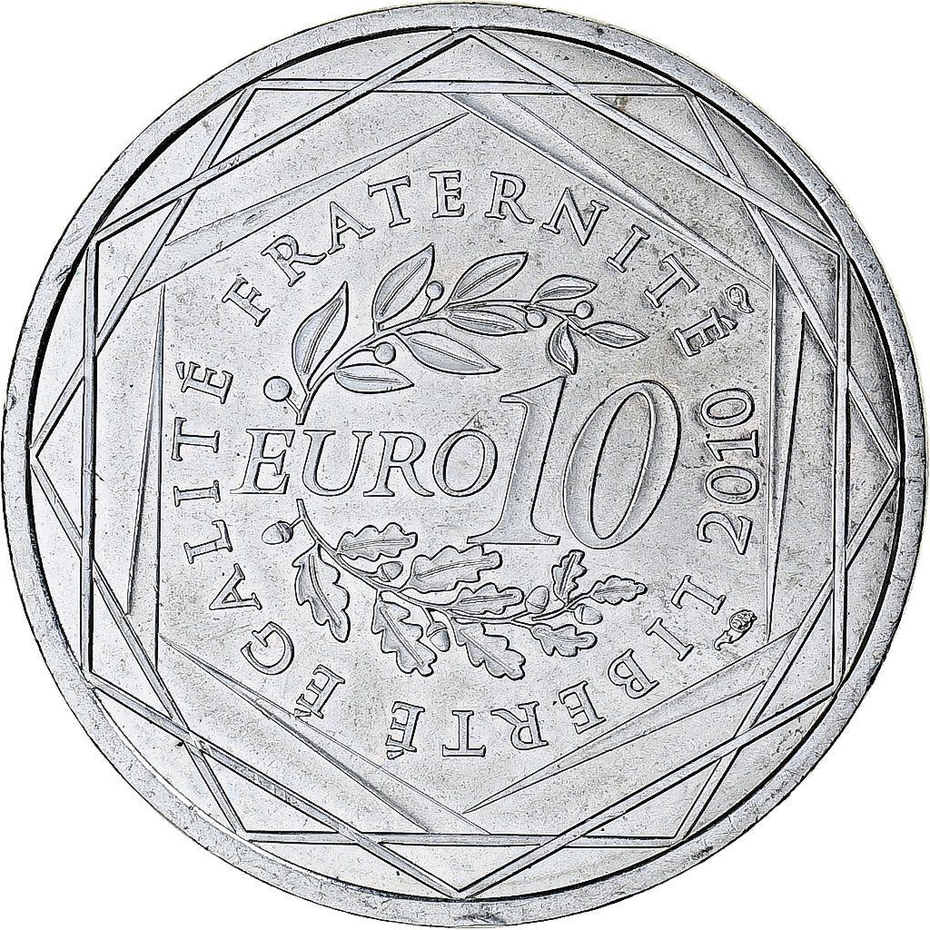 Francja, 10 Euro, Euros des régions, 2010, Monnaie de Paris, Pays De La Loire