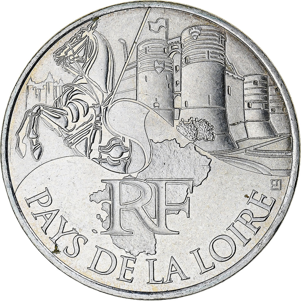France, 10 Euro, Euros des régions, 2011, Paris, Pays De La Loire, MS(64)