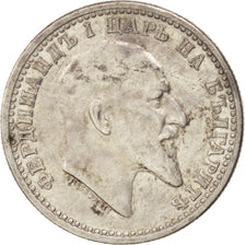BULGARIA, 50 Stotinki, 1910, KM #27, EF(40-45), Silver, 2.48