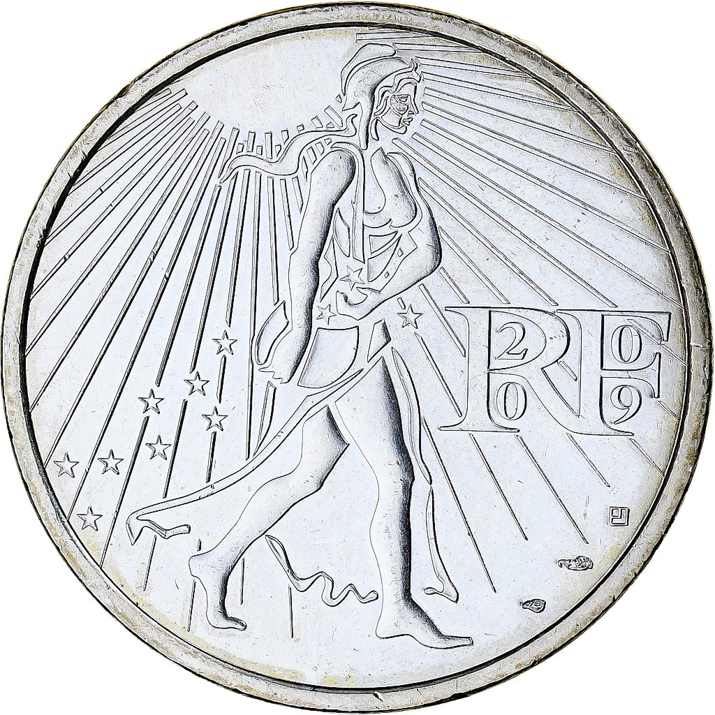 Francia, 25 Euro, 2009, Semeuse, SPL, Argento, Gadoury:EU338, KM:1581
