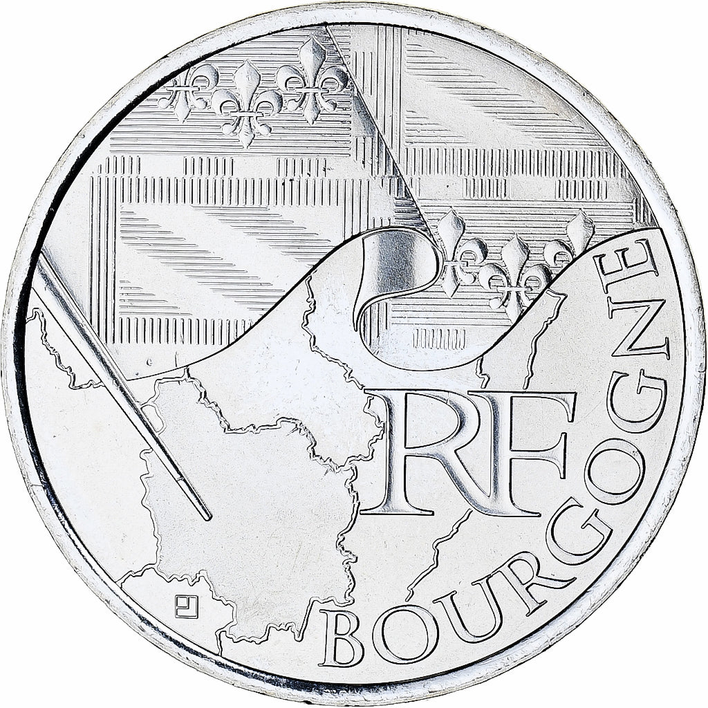 Francja, 10 Euro, Euros des régions, 2010, Monnaie de Paris, Bourgogne