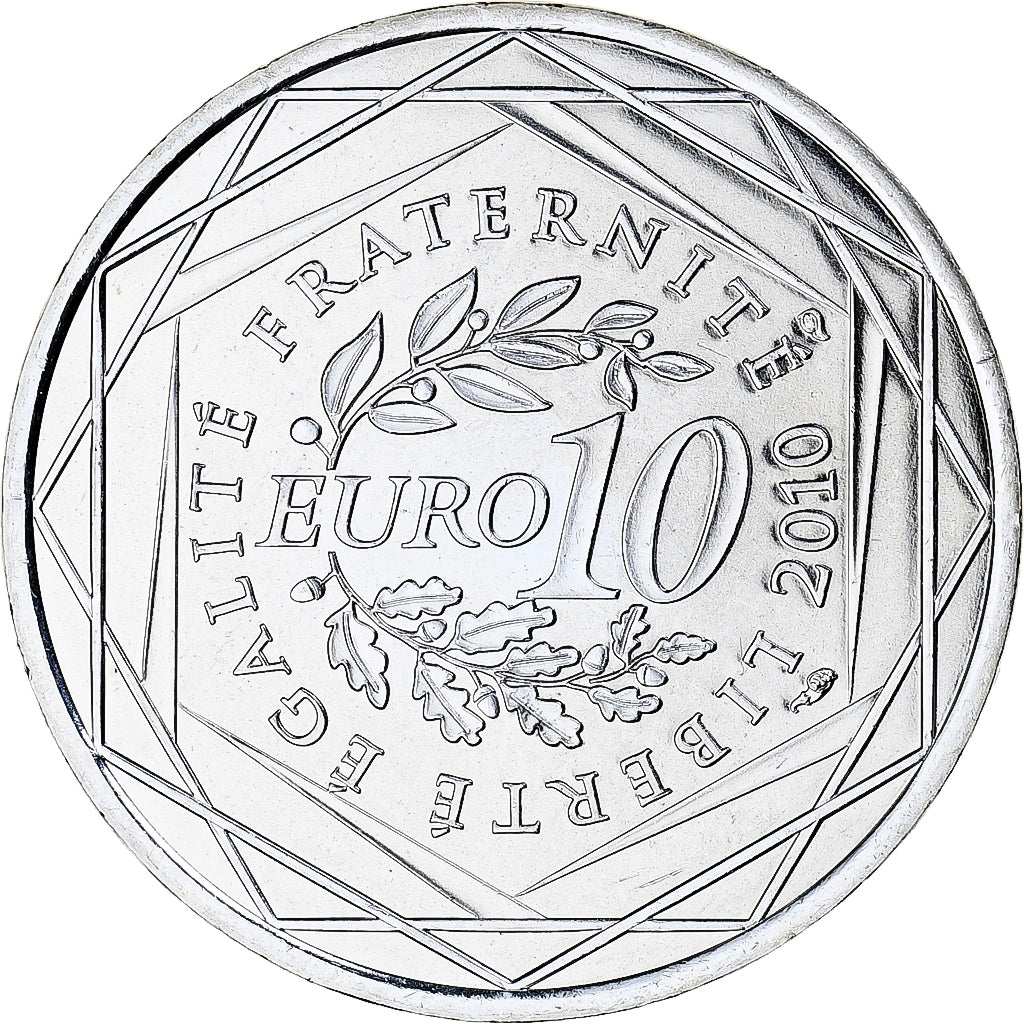 Francja, 10 Euro, Euros des régions, 2010, Monnaie de Paris, Bourgogne