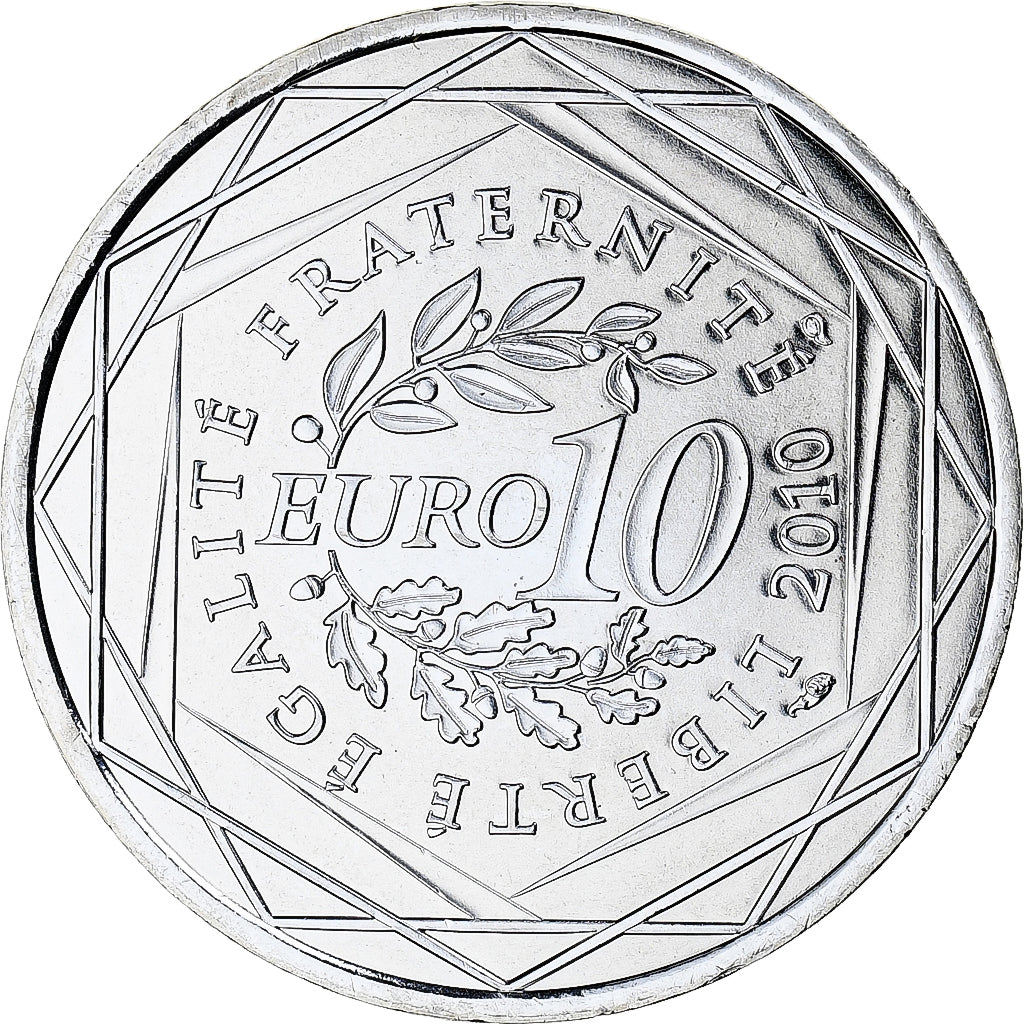Francja, 10 Euro, Euros des régions, 2010, Monnaie de Paris, Alsace, MS(65-70)