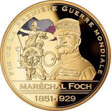 Francia, medalla, Première Guerre, Maréchal Foch, FDC, Copper Gilt
