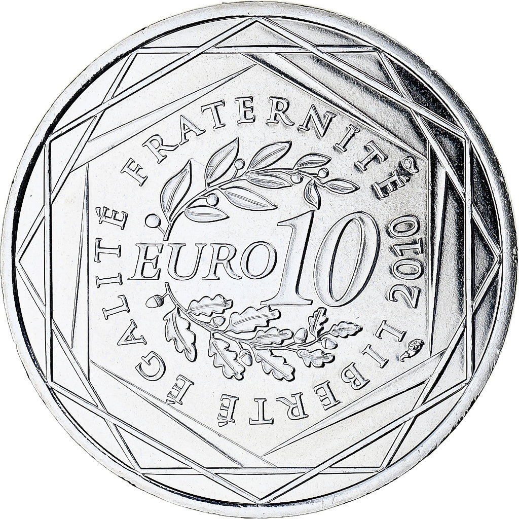 Francja, 10 Euro, Euros des régions, 2010, Monnaie de Paris, Rhône-Alpes