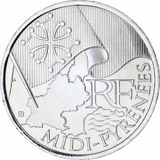 France, 10 Euro, Euros des régions, 2010, Monnaie de Paris, Midi-Pyrénées