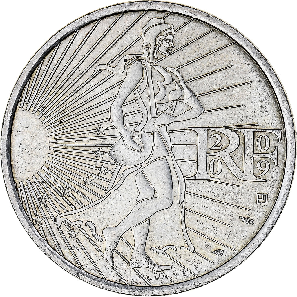 France, 10 Euro, 2009, MS(63), Silver, Gadoury:EU337, KM:1580