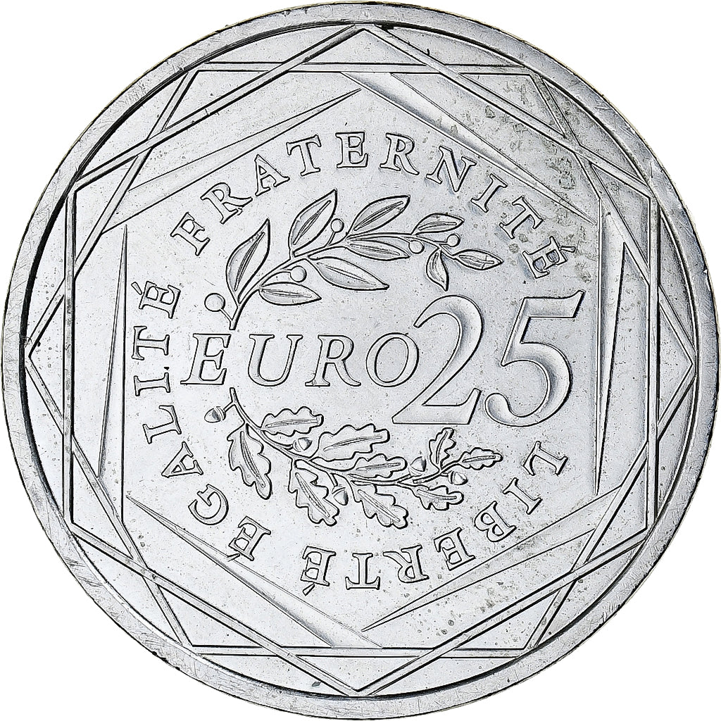 Francia, 25 Euro, 2009, SPL, Argento, Gadoury:EU338, KM:1581