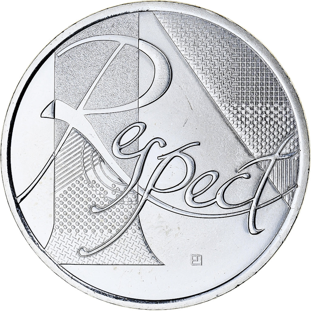 France, 25 Euro, Respect, 2013, MS(65-70), Silver