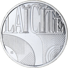 France, 25 Euro, Laicité, 2013, MS(65-70), Silver