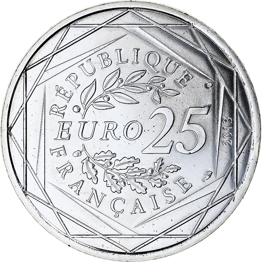 France, 25 Euro, Laicité, 2013, MS(65-70), Silver
