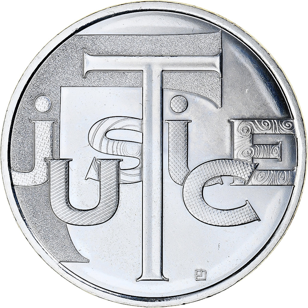 France, 25 Euro, Justice, 2013, MS(65-70), Silver
