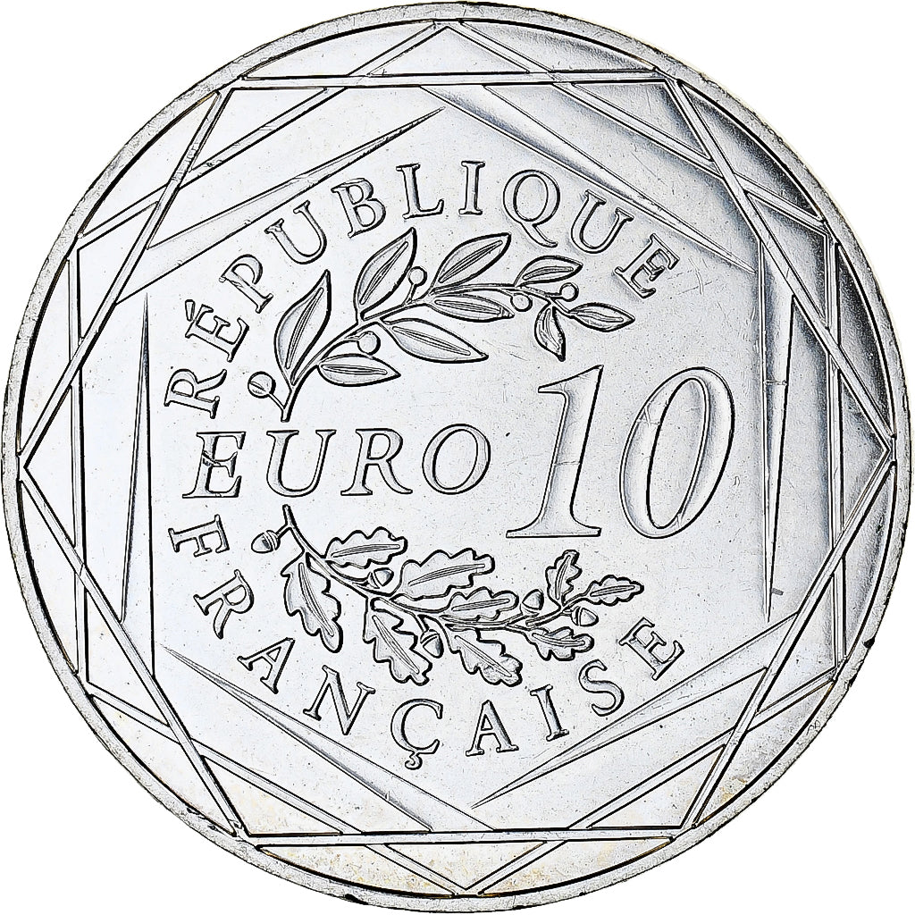 France, 10 Euro, Centenaire de l'Armistice, 2018, MS(65-70), Silver
