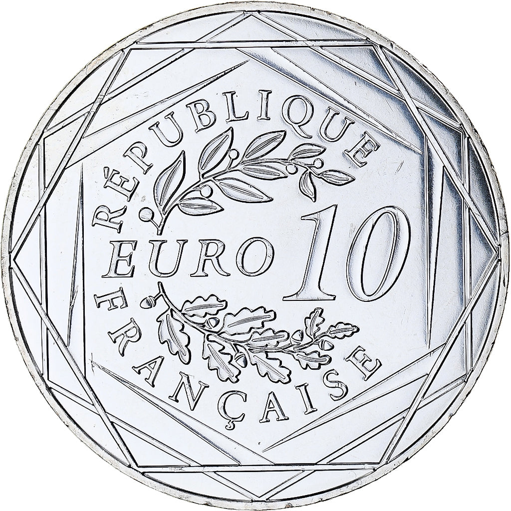 France, 10 Euro, Centenaire de l'Armistice, 2018, MS(65-70), Silver