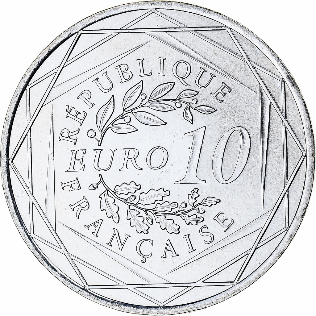 Francja, 10 Euro, 2013, Monnaie de Paris, Hercule, MS(65-70), Srebro