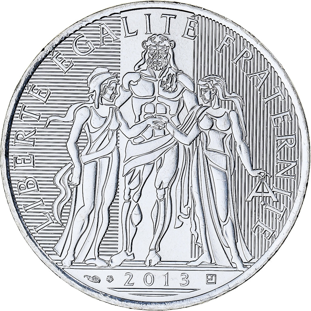 France, 10 Euro, 2013, Monnaie de Paris, Hercule, MS(65-70), Silver