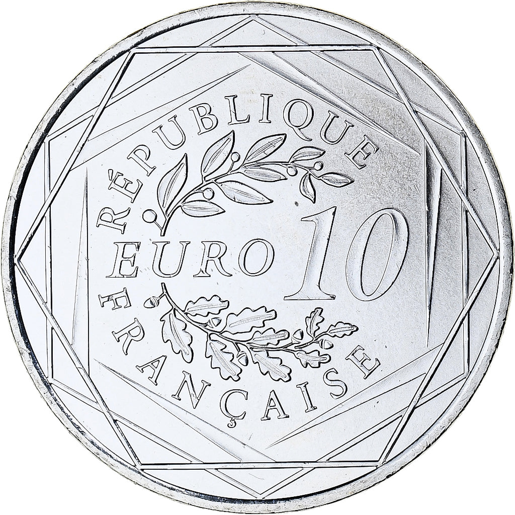 Francja, 10 Euro, 2013, Monnaie de Paris, Hercule, MS(65-70), Srebro