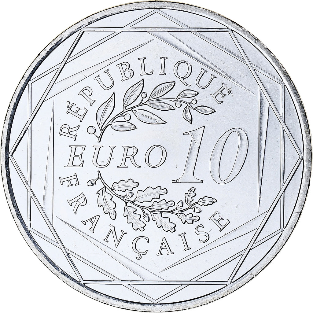 Francja, 10 Euro, 2013, Monnaie de Paris, Hercule, MS(65-70), Srebro