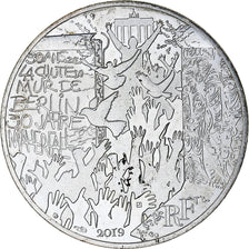 France, 10 Euro, Chute du Mur de Berlin, 2019, Paris, MS(65-70), Silver, KM:New