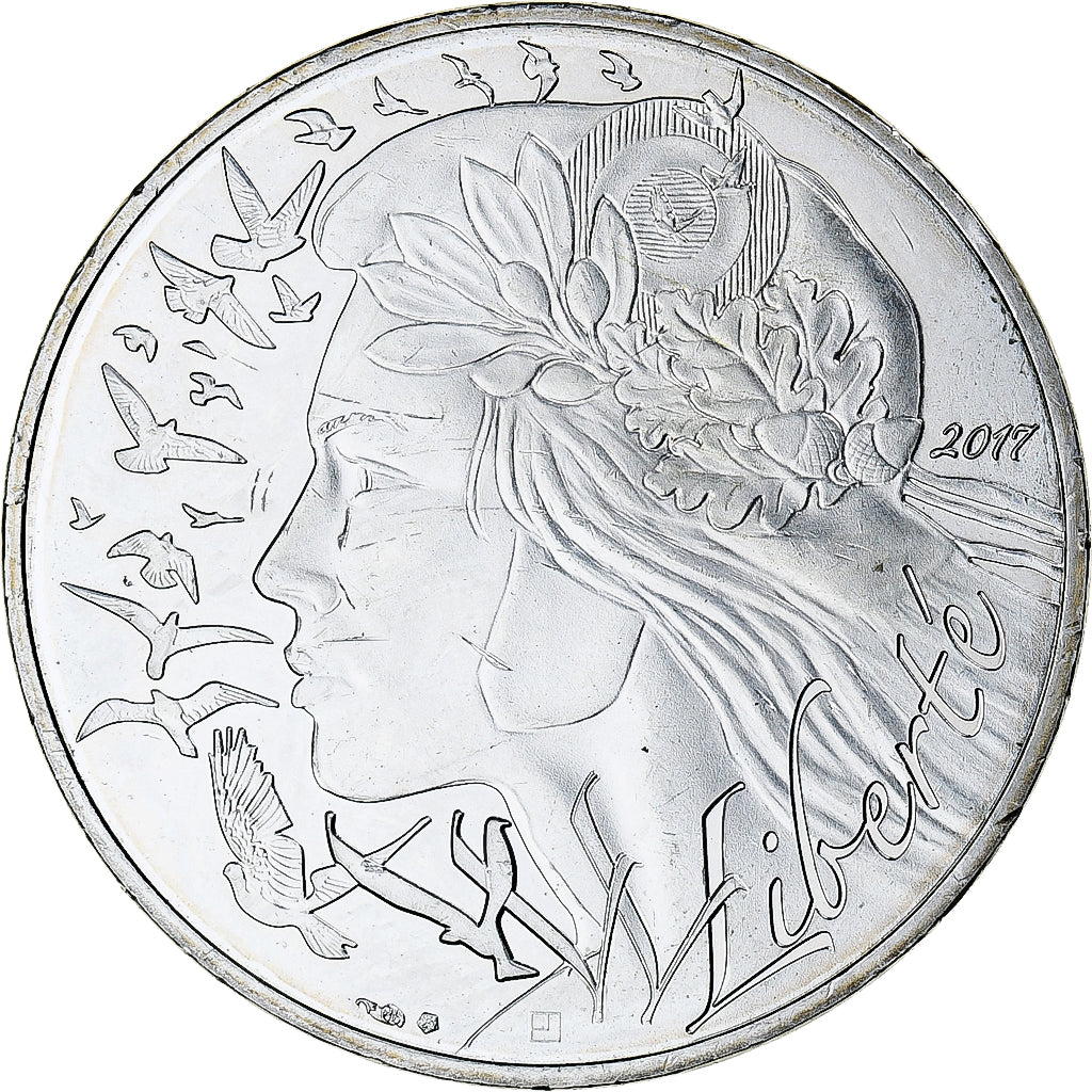 France, 20 Euro, Liberté, 2017, Monnaie de Paris, MS(64), Silver