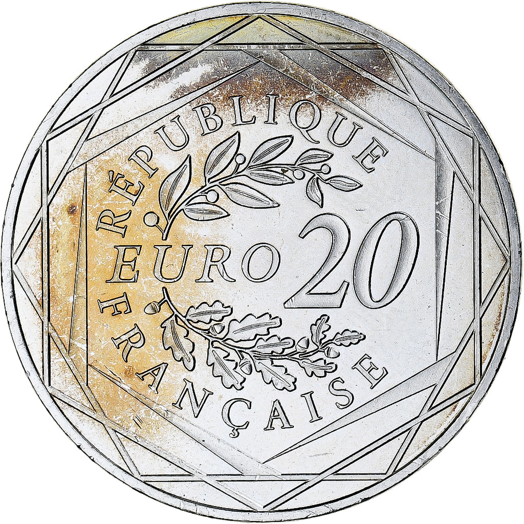 France, 20 Euro, Liberté, 2017, Monnaie de Paris, MS(64), Silver