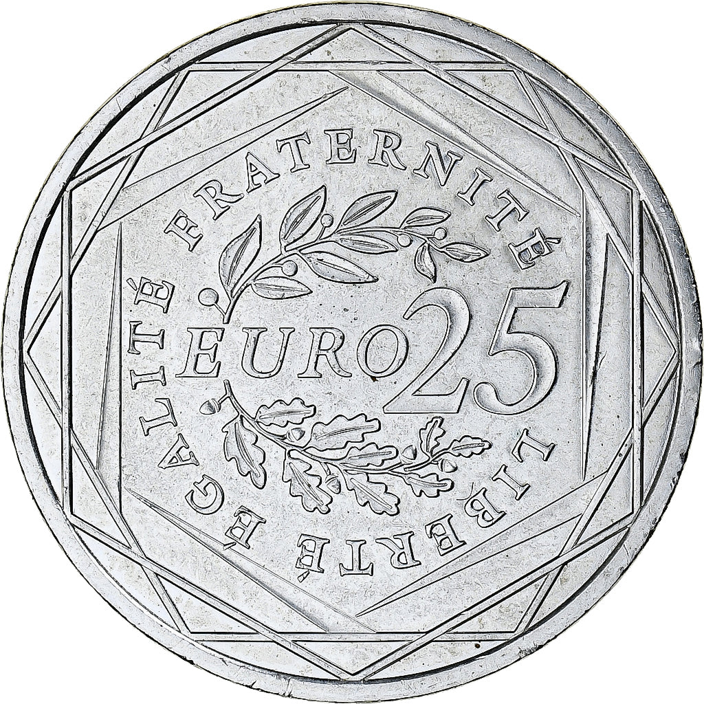 France, 25 Euro, 2009, Semeuse, SPL+, Argent, Gadoury:EU338, KM:1581