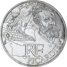 France, 10 Euro, Picardie, 2012, Paris, MS(64), Silver, KM:1882