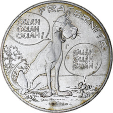 France, 10 Euro, 2015, Monnaie de Paris, Asterix - Fraternité, MS(63), Silver