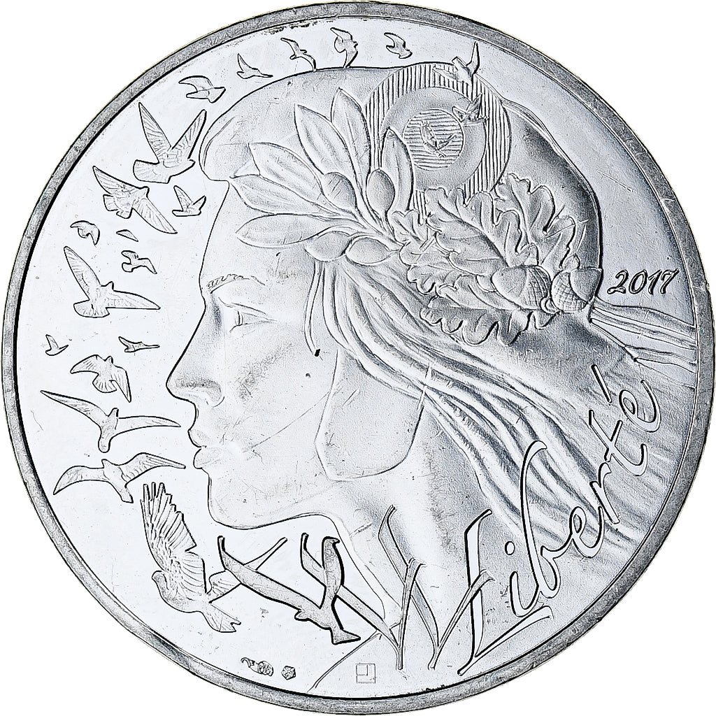 France, 20 Euro, Marianne, Liberté, 2017, Paris, MS(64), Silver