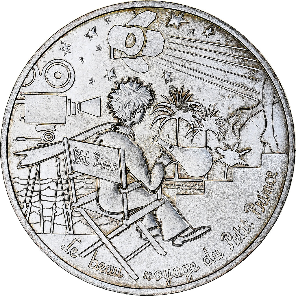 France, 10 Euro, Petit prince fait du cinéma, 2016, Paris, MS(63), Silver