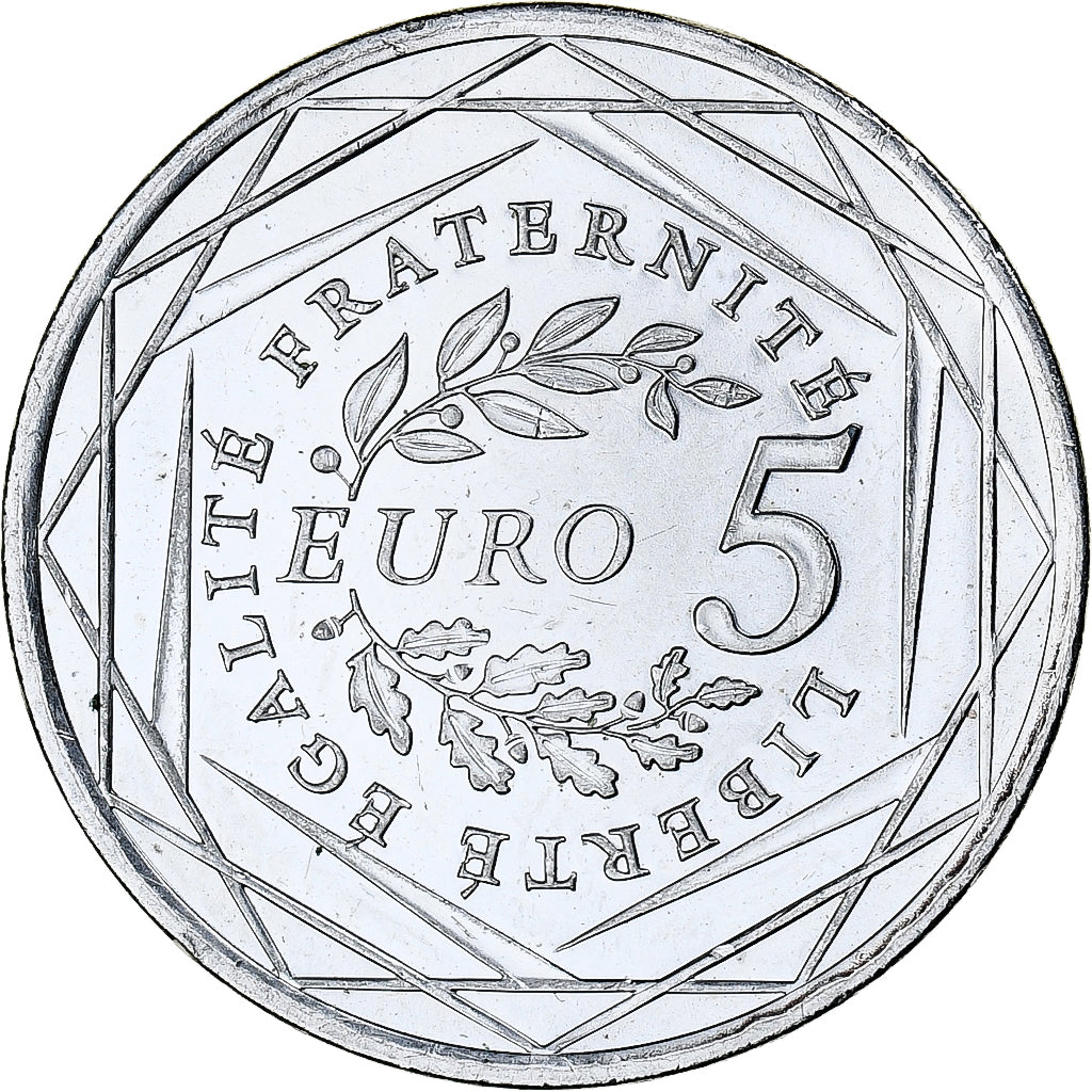 Frankreich, Semeuse, 5 Euro, 2008, Monnaie de Paris, UNZ+, Silber, KM:1534