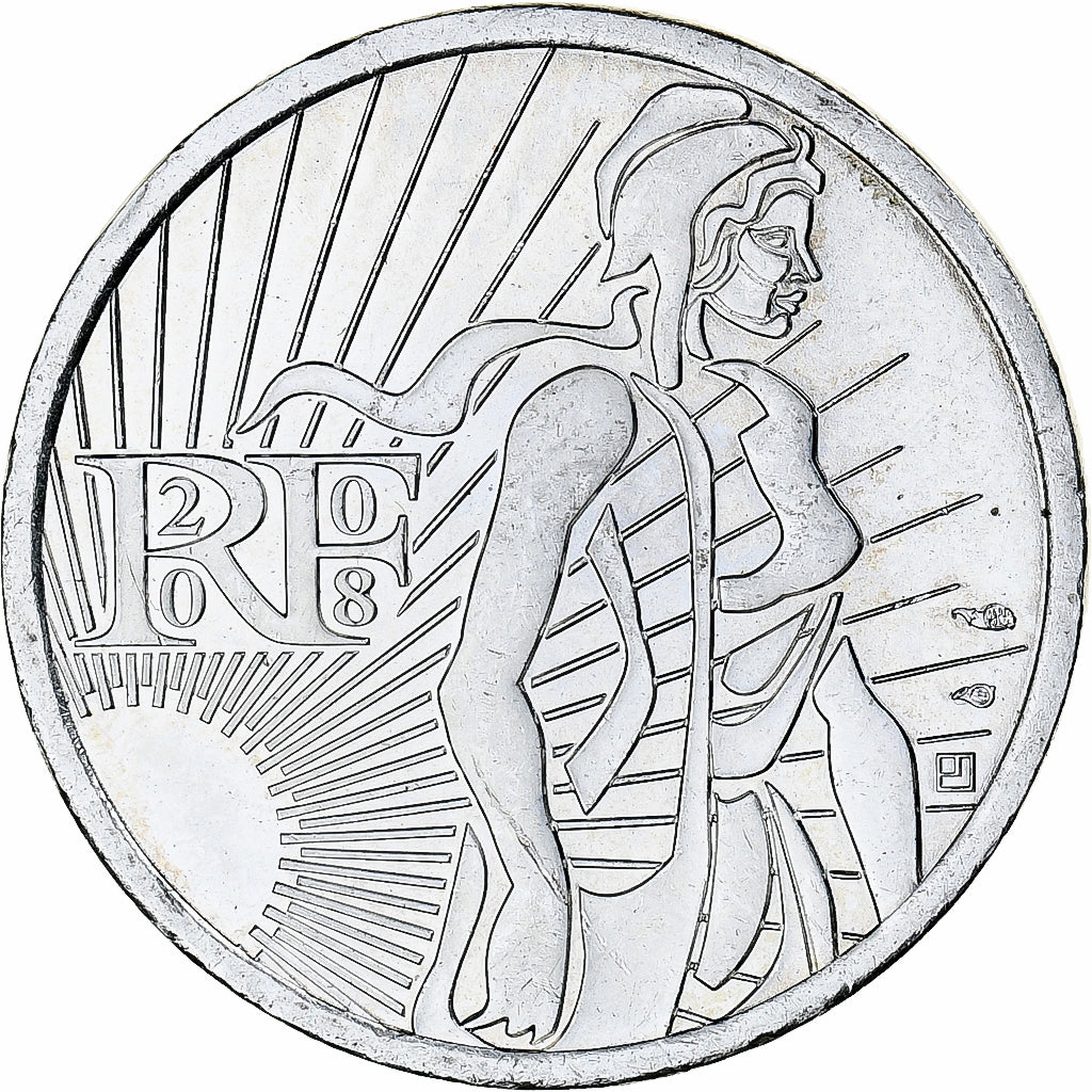 Francia, Semeuse, 5 Euro, 2008, Monnaie de Paris, SPL+, Argento, KM:1534