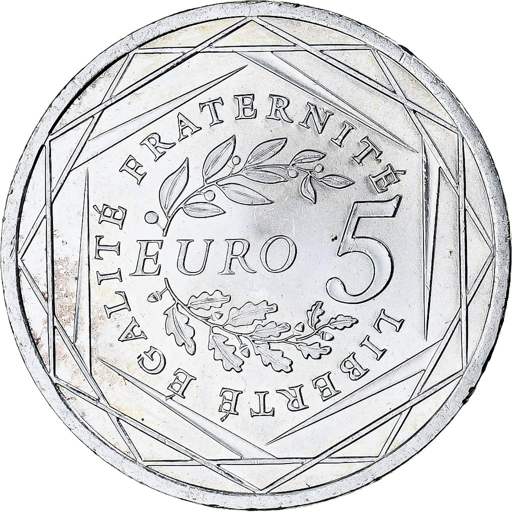 Francia, Semeuse, 5 Euro, 2008, Monnaie de Paris, SPL+, Argento, KM:1534