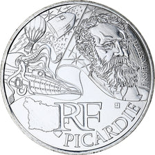 France, 10 Euro, Picardie, 2012, Paris, MS(65-70), Silver, KM:1882