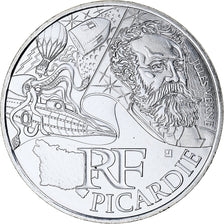 France, 10 Euro, Picardie, 2012, Paris, MS(65-70), Silver, KM:1882