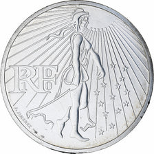 France, 50 Euro, 2010, Paris, Semeuse, MS(64), Silver