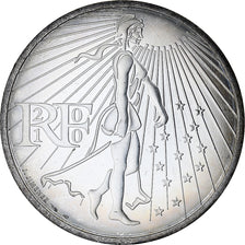 France, 50 Euro, 2010, Paris, Semeuse, MS(64), Silver