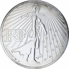 France, 50 Euro, 2010, Paris, Semeuse, MS(64), Silver