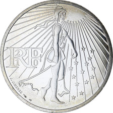 France, 50 Euro, 2010, Paris, Semeuse, MS(64), Silver