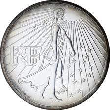 France, 50 Euro, 2010, Paris, Semeuse, MS(64), Silver