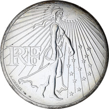 France, 50 Euro, 2010, Paris, Semeuse, MS(64), Silver