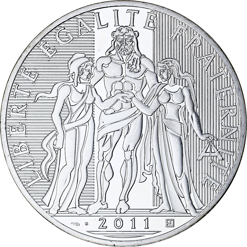 France, 100 Euro, 2011, Paris, MS(64), Silver, Gadoury:EU455, KM:1724