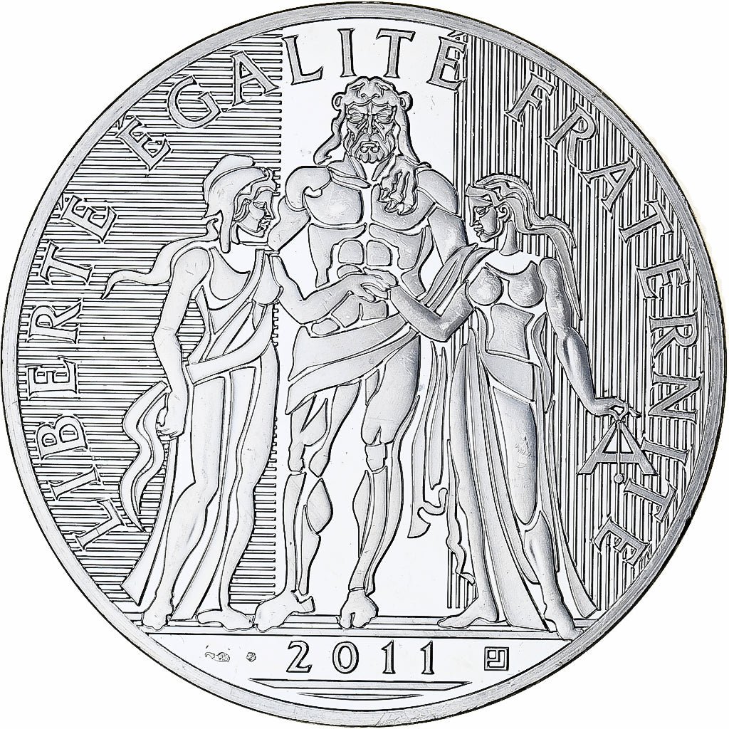 France, 100 Euro, 2011, Paris, MS(64), Silver, Gadoury:EU455, KM:1724