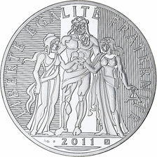 France, 100 Euro, 2011, Paris, MS(64), Silver, Gadoury:EU455, KM:1724
