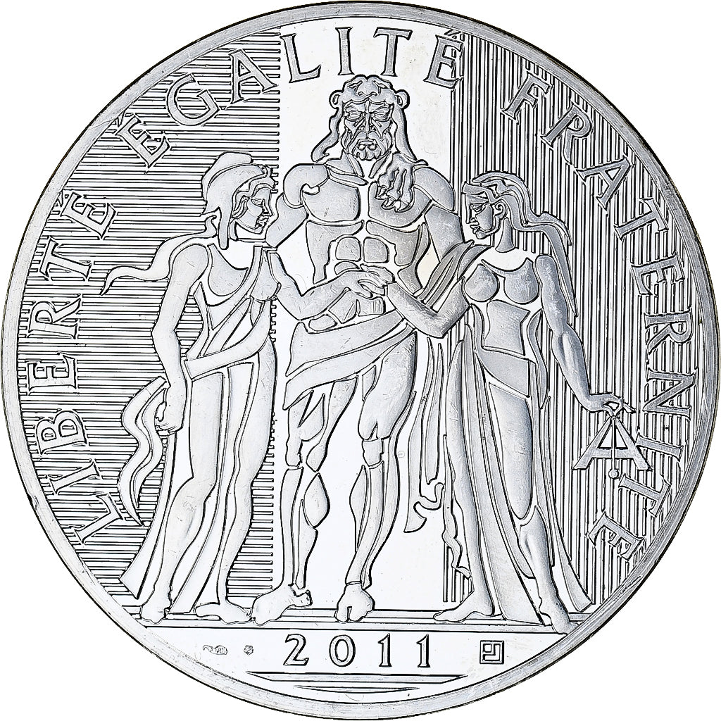 France, 100 Euro, 2011, Paris, MS(64), Silver, Gadoury:EU455, KM:1724