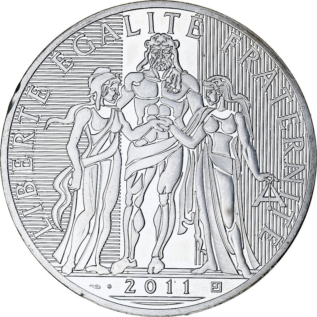 Frankrijk, 100 Euro, 2011, Paris, UNC, Zilver, Gadoury:EU455, KM:1724